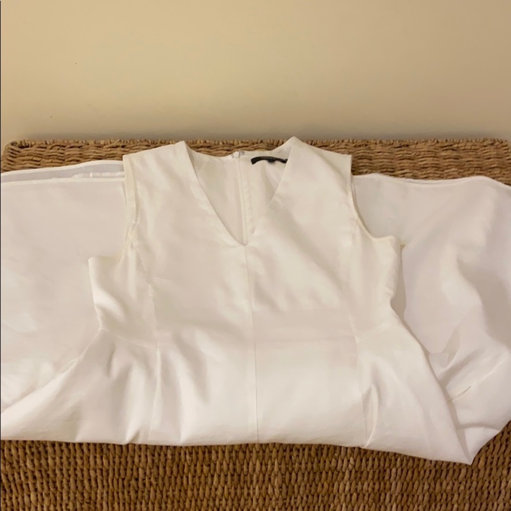 Theory Linen Blend A-line Dress